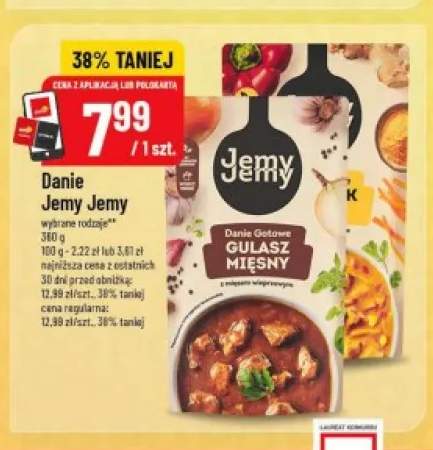 Danie gotowe Gulasz mięsny Jemy Jemy