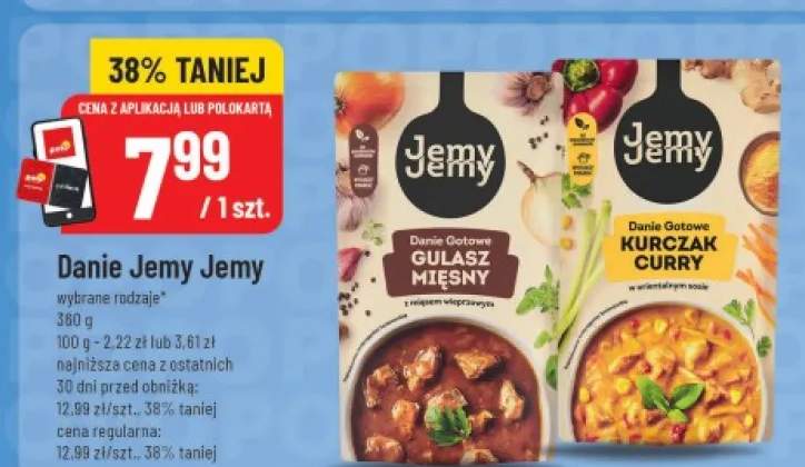 Danie gotowe Kurczak Curry Jemy Jemy +1 wariant