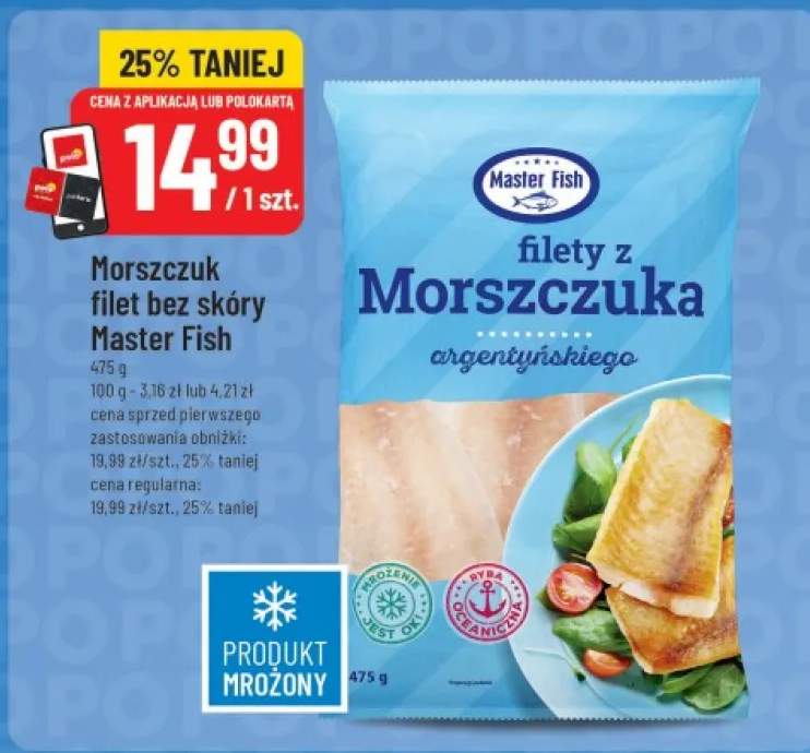 Morszczuk filet bez skóry Master Fish