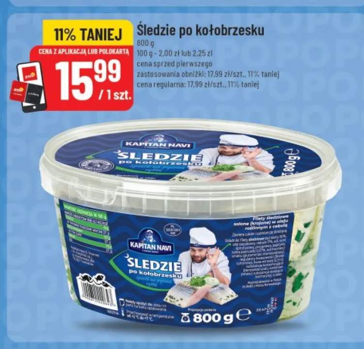 Śledzie po kołobrzesku Kapitan Navi