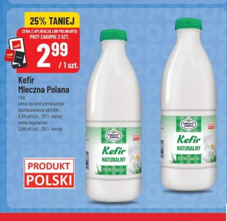 Kefir naturalny Mleczna Polana