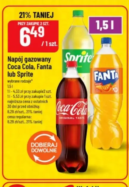 Napój gazowany Coca-Cola +1 wariant