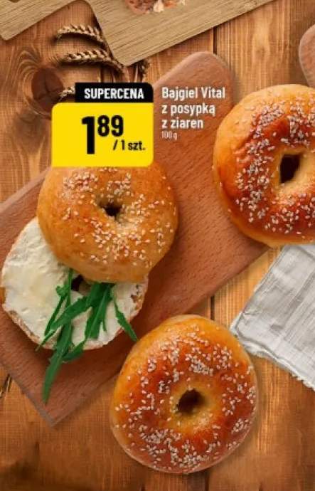 Bajgiel Vital z posypką z ziaren