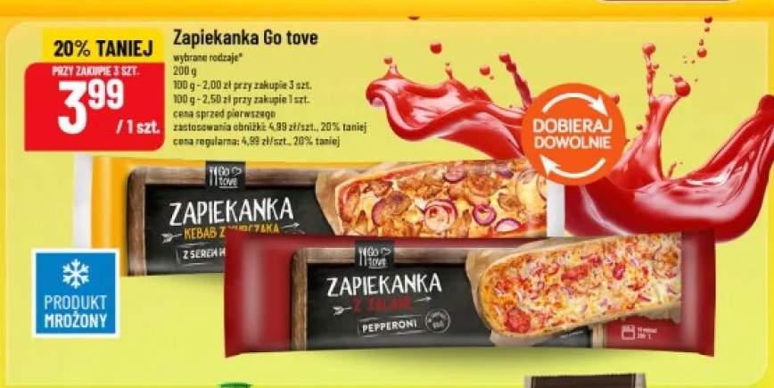 Zapiekanka Kebab z kurczaka Go tove +1 wariant
