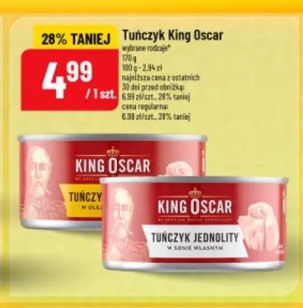 Tuńczyk w oleju King Oscar +1 wariant