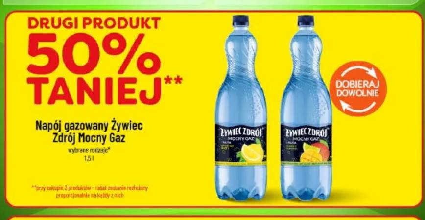 Napój gazowany Żywiec Zdrój Mocny Gaz Nuta Cytryny Mięty +1 wariant
