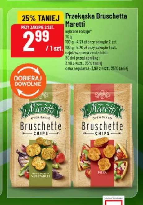 Przekąska Bruschetta Maretti Mediterranean Vegetables +1 wariant