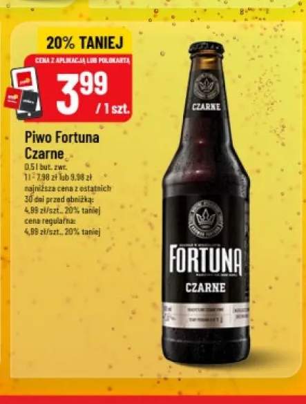 Piwo Fortuna Czarne