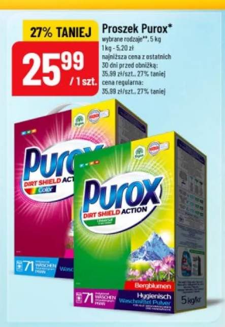 Proszek do prania Purox Color +1 wariant