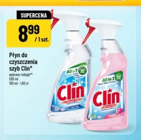 Płyn do czyszczenia szyb Clin All in 1 Streak Free Glass & Mirrors +1 wariant