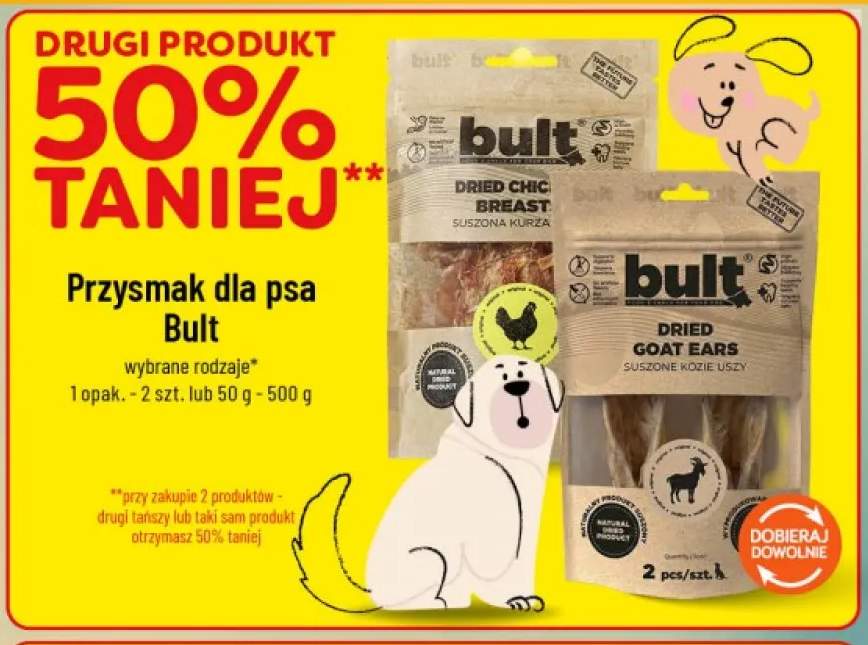 Przysmak dla psa Bult suszona pierś kurza +1 wariant
