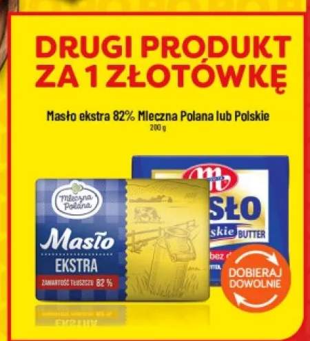 Masło ekstra 82% Mleczna Polana +1 wariant