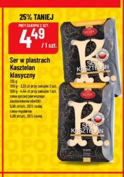 Ser w plastrach Kasztelan klasyczny Sierpc