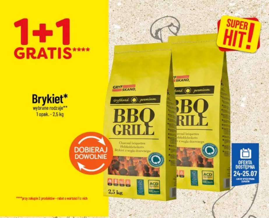 Brykiet do grilla Gryfskand