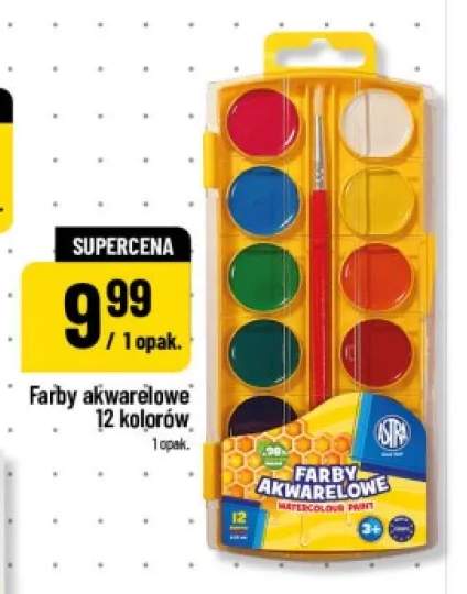 Farby akwarelowe Astra 12 kolorów