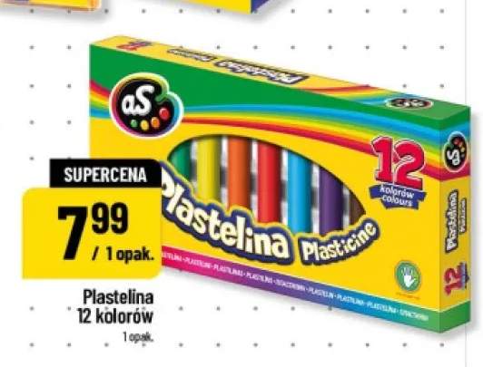 Plastelina AS 12 kolorów