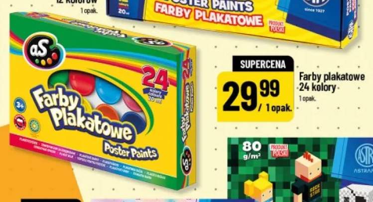 Farby plakatowe Astra 24-pak 20 ml