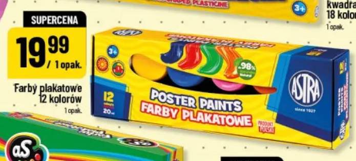 Farby plakatowe Astra 12-pak 20 ml