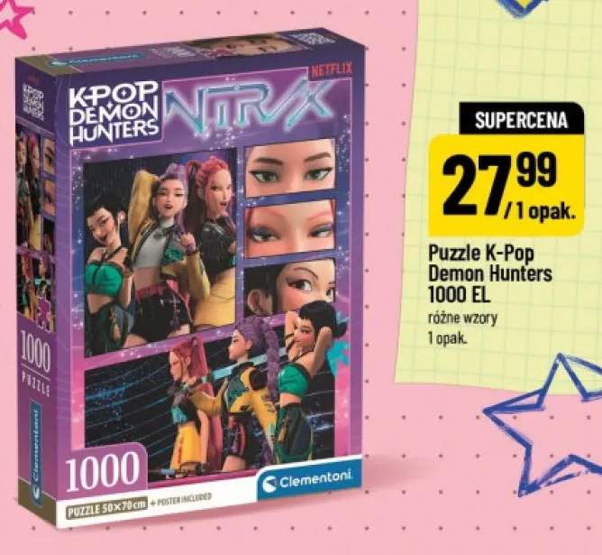 Puzzle K-Pop Demon Hunters 1000 EL Clementoni