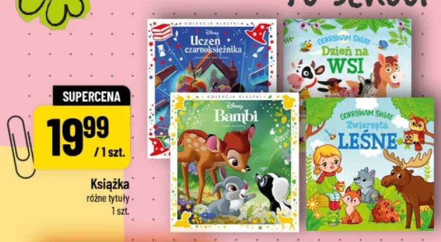 Książka Disney Uczeń czarnoksiężnika +3 warianty