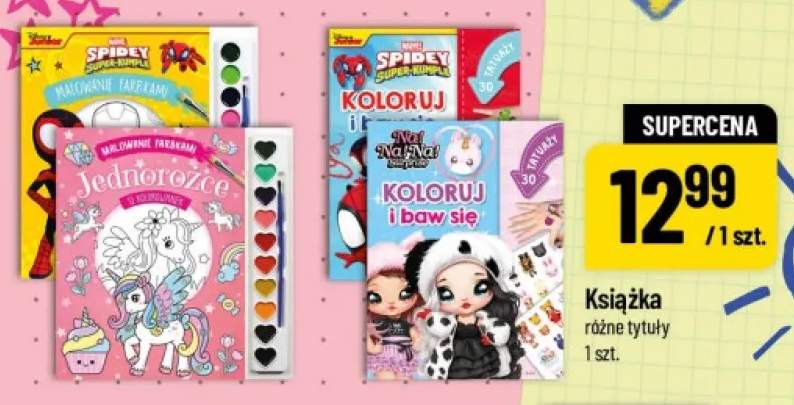 Książka Spidey i super-kumple Malowanie farbkami +2 warianty