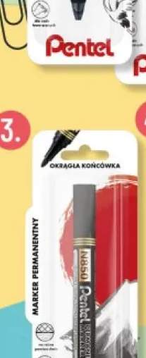 Marker permanentny czarny Pentel N850