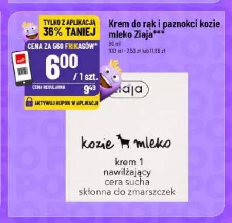 Krem do rąk i paznokci kozie mleko Ziaja