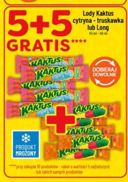Lody Kaktus Long +1 wariant
