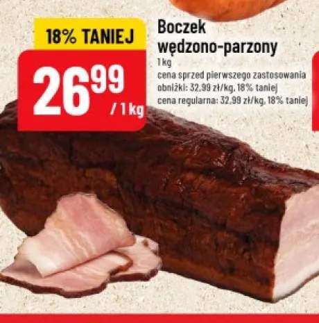 Boczek wędzono-parzony