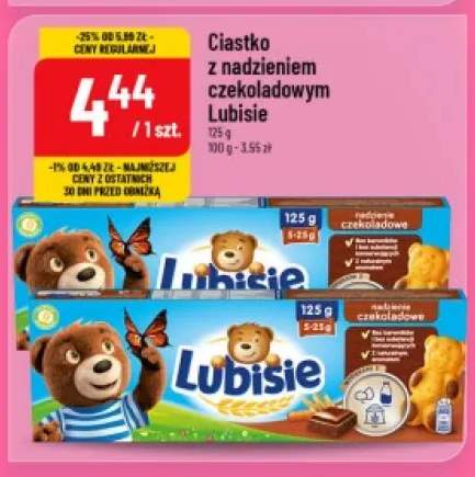 Ciastko z nadzieniem czekoladowym Lubisie