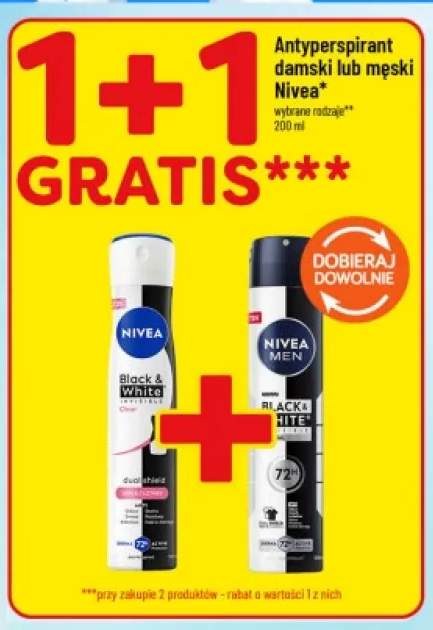 Antyperspirant damski Nivea Black & White Invisible Clear +1 wariant