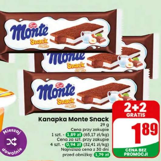 mleczna kanapka