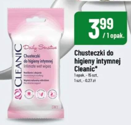Chusteczki do higieny intymnej Cleanic Daily Sensitive