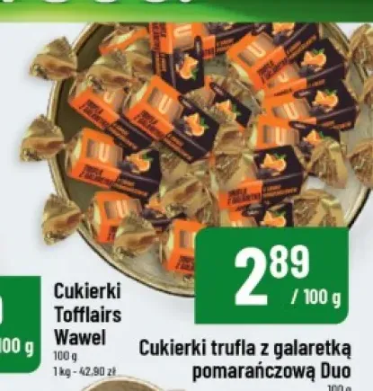 Cukierki trufla z galaretką pomarańczową Duo