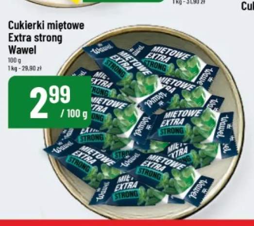 Cukierki miętowe Extra strong Wawel