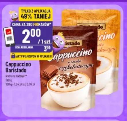 Kawa rozpuszczalna Cappuccino o smaku czekoladowym Baristado +1 wariant