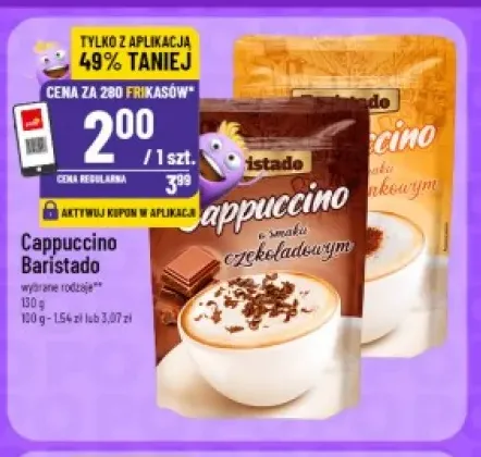 Kawa rozpuszczalna Cappuccino o smaku czekoladowym Baristado +1 wariant