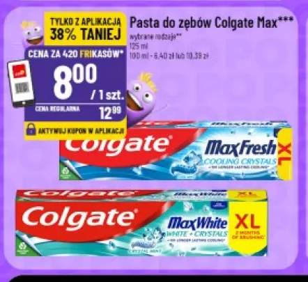 Pasta do zębów Colgate Max Fresh Cooling Crystals +1 wariant