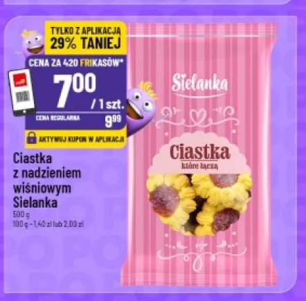 Ciastka z nadzieniem wiśniowym Sielanka