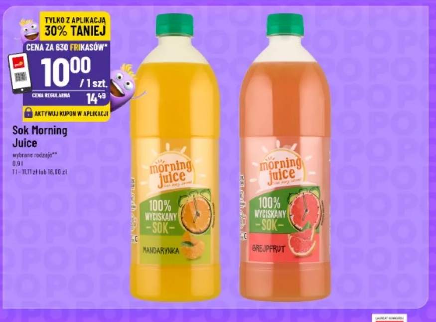 Sok Morning Juice mandarynka +1 wariant