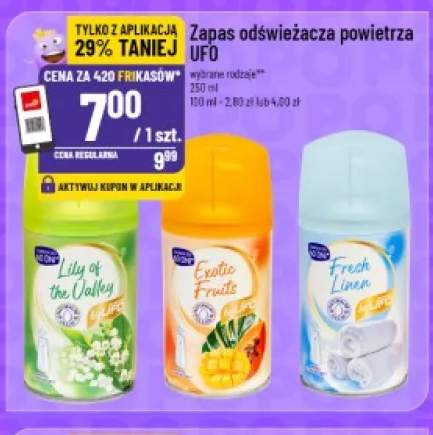 Zapas odświeżacza powietrza UFO Lily of the Valley +2 warianty