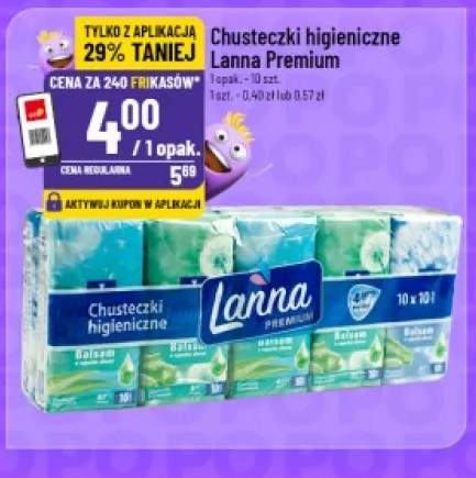 Chusteczki higieniczne Lanna Premium 10-pak
