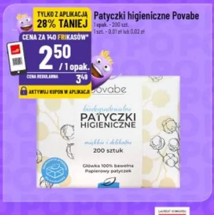 Patyczki higieniczne Povabe