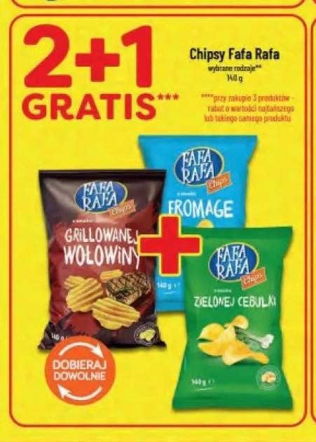 Chipsy Fafa Rafa o smaku grillowanej wołowiny +2 warianty