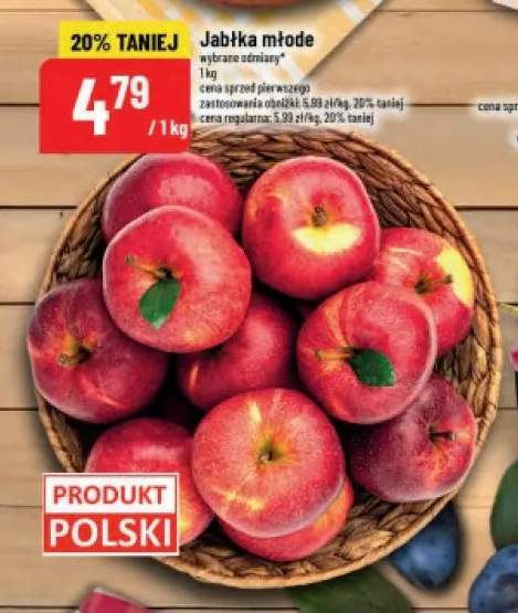 Jabłka młode polskie