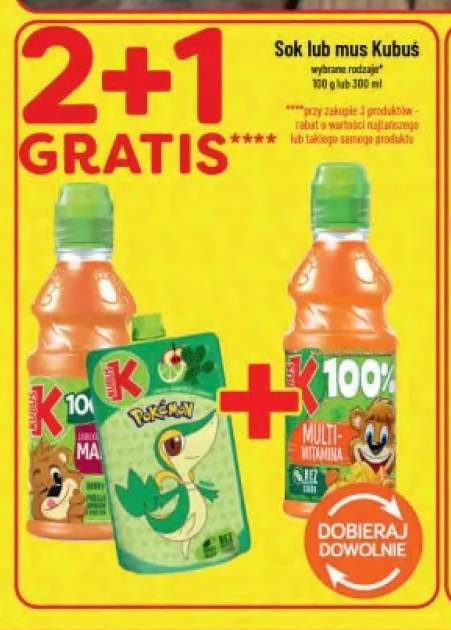Sok Kubuś jabłko marchew 100% +2 warianty