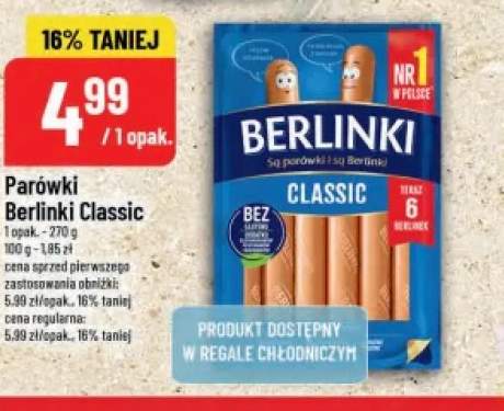 Parówki Berlinki Classic