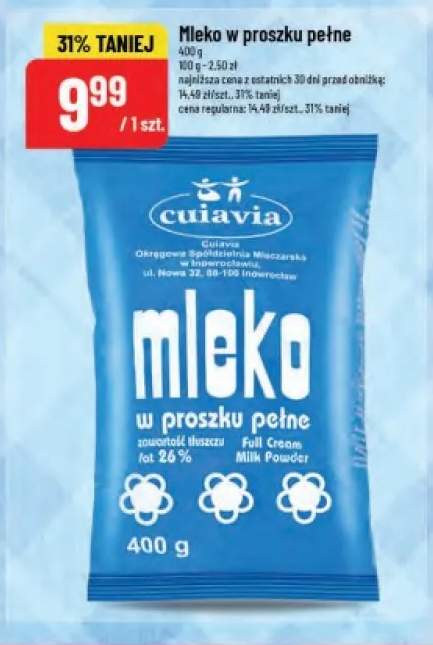 Mleko w proszku pełne Cuiavia