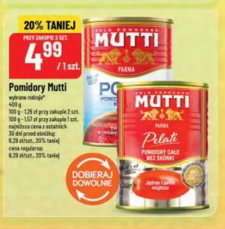 Pomidory drobno krojone Mutti Polpa +1 wariant