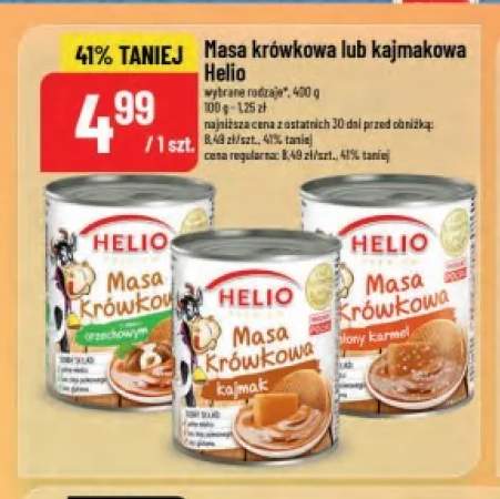 Masa krówkowa o smaku orzechowym Helio +2 warianty
